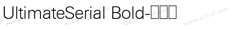 UltimateSerial Bold字体转换